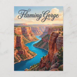 Flaming Gorge Utah Postkarte