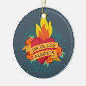 Flaming Heart Dia de los Muertos | Keramik-Ornamen Keramik Ornament (Links)