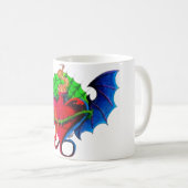 Flaming Heart Tattoo Flash Becher Kaffeetasse (VorderseiteRechts)