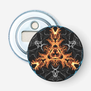 Flaming Heavy Metal Style Mandala Flaschenöffner