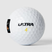Flaming Heavy Metal Style Mandala Golfball (Logo)