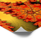 Flaming Hot Double Spiral Poster (Ecke)