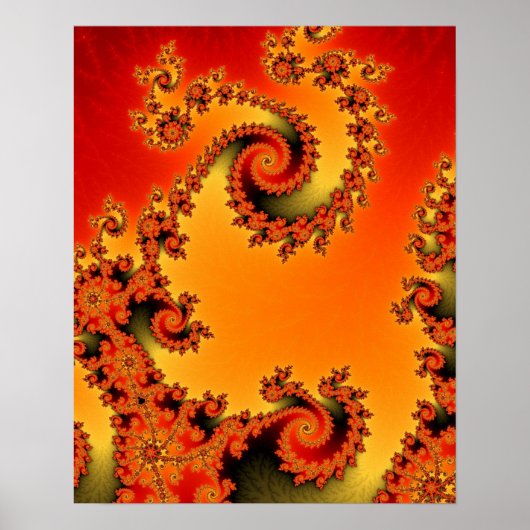 Flaming Hot Double Spiral Poster (Vorne)