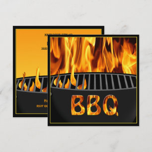 Flaming Hot GRILLEN Grill Party Einladung