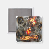 Flaming Inferno Shot Magnet (Vorderseite/Rückseite)
