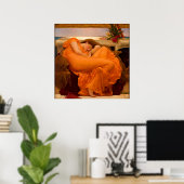 Flaming June by Frederic Leighton Poster (Heimbüro)