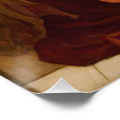 Flaming June Frederic Leighton Glossy Poster (Ecke)