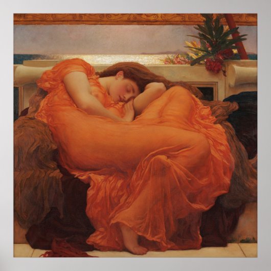 Flaming June Frederic Leighton Kunstdruck Poster (Vorne)