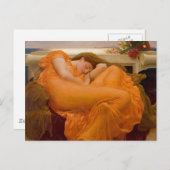 Flaming June - Frederic Lord Leighton Postkarte (Vorne/Hinten)