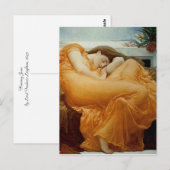 Flaming June Postkarte (Vorne/Hinten)
