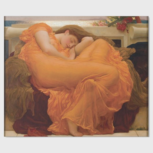 Flaming June von Frederic Leighton Geschenkpapier (Flach)
