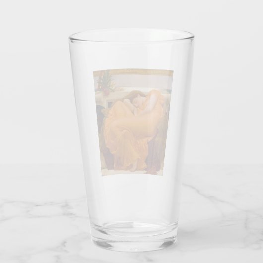 Flaming June (von Frederic Leighton) Glas (Rückseite)