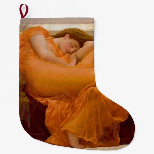 Flaming June (von Frederic Leighton) Großer Weihnachtsstrumpf (Vorderseite)