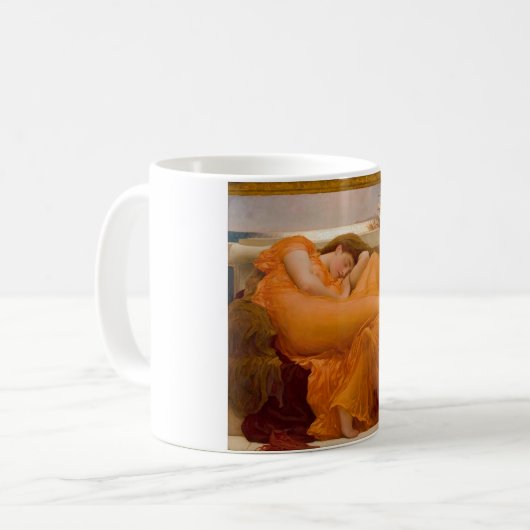 Flaming June (von Frederic Leighton) Kaffeetasse (Vorderseite Links)