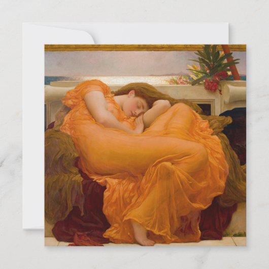 Flaming June (von Frederic Leighton) Karte (Vorderseite)