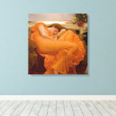 Flaming June (von Frederic Leighton) Leinwanddruck (Insitu (Holzboden))