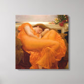 Flaming June (von Frederic Leighton) Leinwanddruck (Vorderseite)