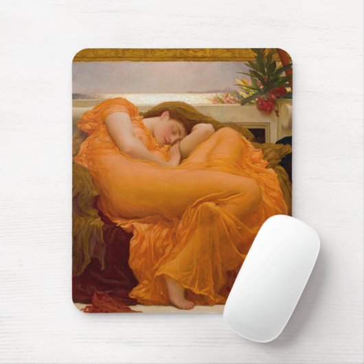 Flaming June (von Frederic Leighton) Mousepad (Mit Mouse)