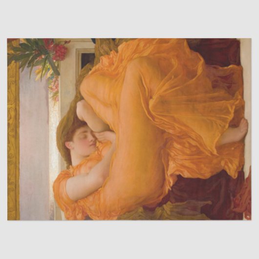 Flaming June (von Frederic Leighton) Seidenpapier (Vorderseite)