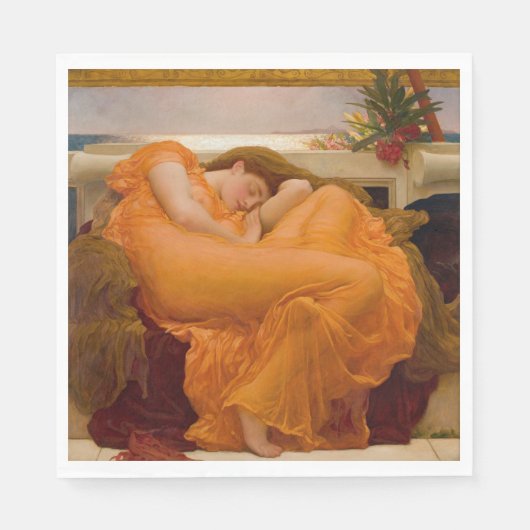 Flaming June (von Frederic Leighton) Serviette (Vorderseite)