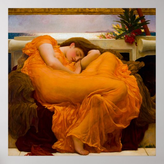 Flaming June von Frederic Lord Leighton Poster (Vorne)