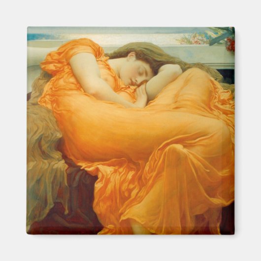 Flaming June von Frederick Leighton Magnet (Vorne)