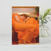 Flaming June von Lord Frederic Leighton Dankeskarte (Stehend Vorderseite)