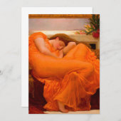 Flaming June von Lord Frederic Leighton Dankeskarte (Vorne/Hinten)