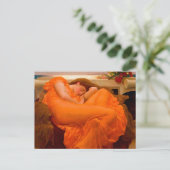 Flaming June von Lord Frederic Leighton Einladungspostkarte (Stehend Vorderseite)