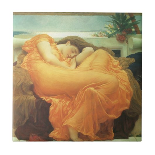 Flaming June von Lord Frederic Leighton Fliese (Vorderseite)