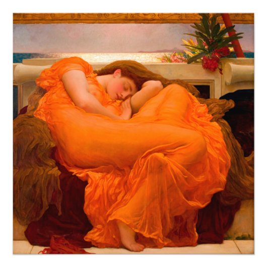 Flaming June von Lord Frederic Leighton Fotodruck (Vorne)