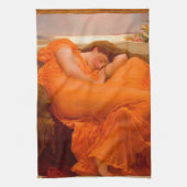 Flaming June von Lord Frederic Leighton Geschirrtuch (Vertikal)