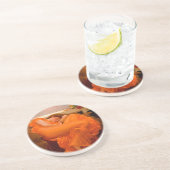 Flaming June von Lord Frederic Leighton Getränkeuntersetzer (Seite)