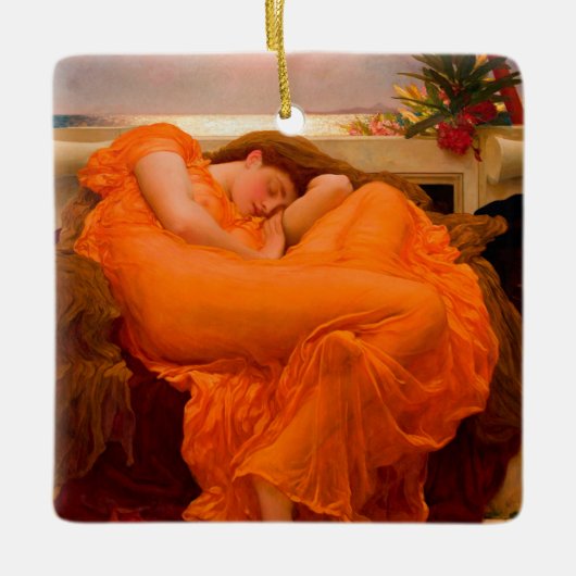 Flaming June von Lord Frederic Leighton Keramikornament (Vorderseite)