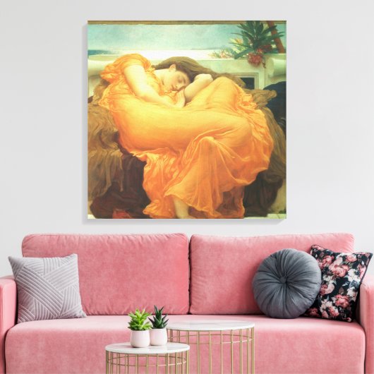 Flaming June von Lord Frederic Leighton Leinwanddruck (Insitu (Wohnzimmer))