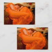 Flaming June von Lord Frederic Leighton Mitteilungskarte (Vorne/Hinten)