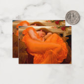 Flaming June von Lord Frederic Leighton Mitteilungskarte (Vorderseite/Rückseite Beispiel)