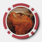 Flaming June von Lord Frederic Leighton Pokerchips (Rückseite)