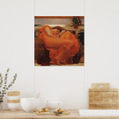 Flaming June von Lord Frederic Leighton Poster (Küche)