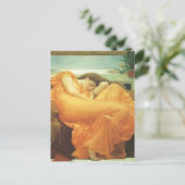 Flaming June von Lord Frederic Leighton Postkarte (Stehend Vorderseite)