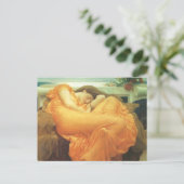 Flaming June von Lord Frederic Leighton Postkarte (Stehend Vorderseite)