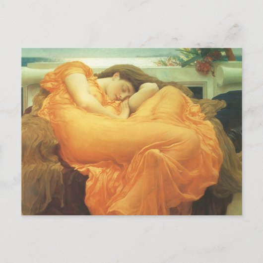 Flaming June von Lord Frederic Leighton Postkarte (Vorderseite)