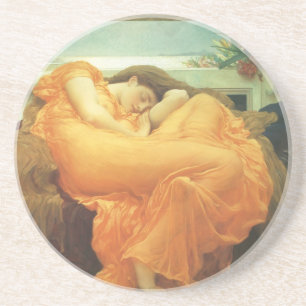 Flaming June von Lord Frederic Leighton Sandstein Untersetzer