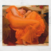 Flaming June von Lord Frederic Leighton Schaumweinetikett (Einzelnes Label)
