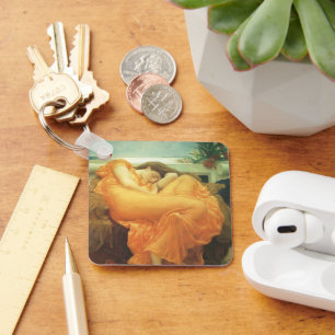 Flaming June von Lord Frederic Leighton Schlüsselanhänger