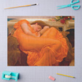 Flaming June von Lord Frederic Leighton Seidenpapier (Basteln)