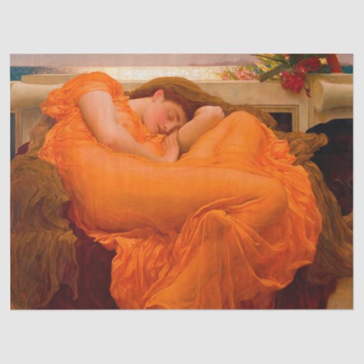 Flaming June von Lord Frederic Leighton Seidenpapier (Vorderseite)