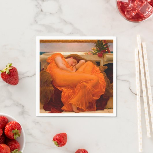 Flaming June von Lord Frederic Leighton Serviette (Beispiel)