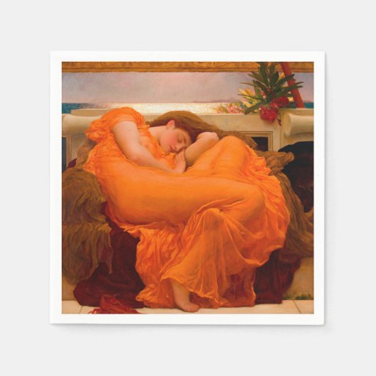 Flaming June von Lord Frederic Leighton Serviette (Vorderseite)