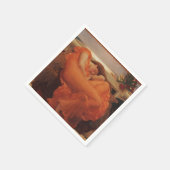 Flaming June von Lord Frederic Leighton Serviette (Ecke)